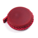 2 PCS Wine Red Hand-Stitched Leather Tape Measure - Compact & Stylish Measuring Tool