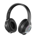 Black Bluetooth 5.2 Headphones - Foldable, Adjustable Headband, TF Card