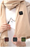 Light Pink Plaid Heated Scarf - Electric Warming Scarf, Winter Outdoor Essential (Without power bank)