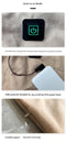 Light Pink Plaid Heated Scarf - Electric Warming Scarf, Winter Outdoor Essential (Without power bank)