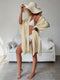 Apricot Summer Beach Cover-Up- Bamboo Cotton Sun Protection Cardigan