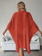 Orange Summer Beach Cover-Up- Bamboo Cotton Sun Protection Cardigan