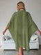Military Green Summer Beach Cover-Up- Bamboo Cotton Sun Protection Cardigan