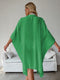 Green Summer Beach Cover-Up- Bamboo Cotton Sun Protection Cardigan