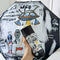 Alien Flower Mini 5-Fold Umbrella - Portable, Anti-UV, Black Glue Coating