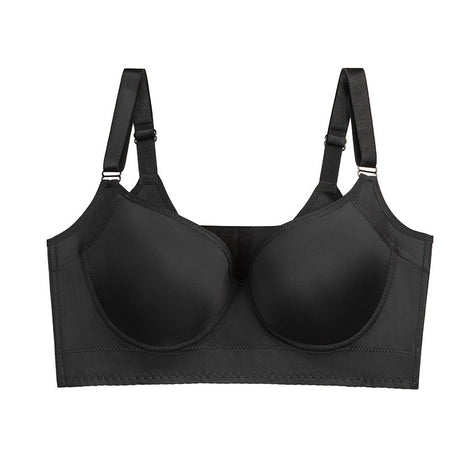 34/75B Black Corrective Posture Bra - Minimizes Side Boob, Shapes and Lifts