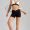 Black Yoga Shorts - Seamless, High Waist, Tummy Control Size S