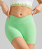 Apple Green Yoga Shorts - Seamless, High Waist, Tummy Control Size S