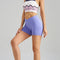 Lavender Purple Yoga Shorts - Seamless, High Waist, Tummy Control Size M