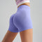 Lavender Purple Yoga Shorts - Seamless, High Waist, Tummy Control Size M