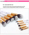 Barrel Pink Marble Makeup Brush Collection - 10 brushes for face, eyes and lips