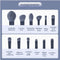 Brown Professional 12 Piece Makeup Brush Kit - Soft Synthetic Brushes for Face & Eyes