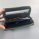 Black Ethnic Style Beaded Clutch - Handmade Retro Wallet Style 1