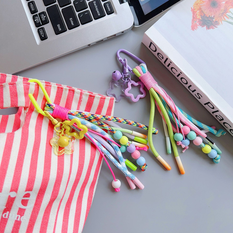 5 Unique Colorful Cell Phone Straps - Dopamine Lanyard Set