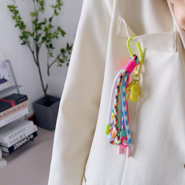 5 Unique Colorful Cell Phone Straps - Dopamine Lanyard Set