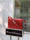 Red Minimalist Flap Shoulder Bag-Elegant Women's Double-Layer Crossbody