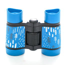 2 PCS Blue Kids Binoculars - Rubber Grip, Tree Pattern