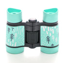 2 PCS Light Blue Kids Binoculars - Rubber Grip, Tree Pattern