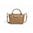 Khaki Woven Shoulder Bag - Stylish Dumpling Bag, Simple and Versatile Crossbody for Women