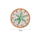 (Green Leaf Pattern) Set of 5 Rattan & Shell Coasters - Decorative & Heat Resistant