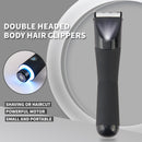 Black Electric Shaver for Women - Painless Hair Remover with USB Charging