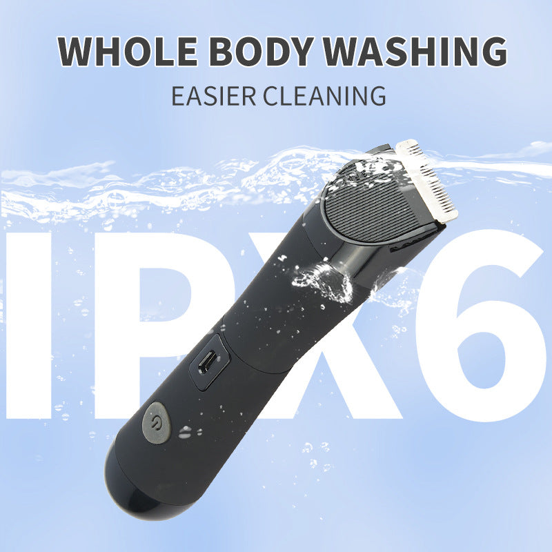 Black Electric Shaver for Women - Painless Hair Remover with USB Charging