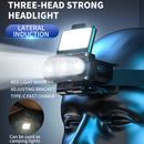 Green Rechargeable LED Headlight -  Cap Light, Long Lasting Camping Light