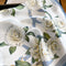 Blue Flowers Women's Floral Print Mulberry Silk Shawl, 53cm (Style 2)