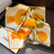 Orange Lotus Leaf Women's Floral Print Mulberry Silk Shawl, 53cm (Style 5)