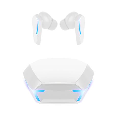White Wireless Gaming Earbuds - Bluetooth 5.2, Low Delay, 3D Stereo