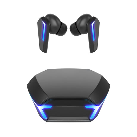 Black Wireless Gaming Earbuds - Bluetooth 5.2, Low Delay, 3D Stereo
