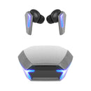 Silver Wireless Gaming Earbuds - Bluetooth 5.2, Low Delay, 3D Stereo