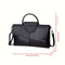 Black Elegant crocodile embossed clutch - with metal top handle and shoulder strap