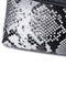 Black and White Elegant crocodile embossed clutch - with metal top handle and shoulder strap