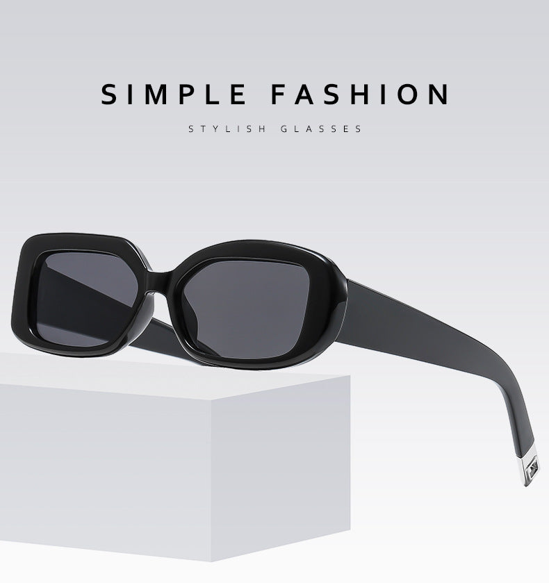 2-pcs Retro Rectangular Sunglasses for Women & Men