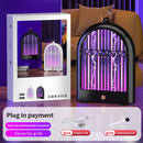Black (Plug-in) USB Mosquito Killer Lamp - Electric Bug Zapper, Wall-Mounted/Standing, Silent
