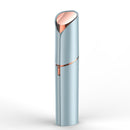 Blue Mini Lipstick Electric Shaver - USB Rechargeable Facial Hair Remover