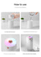 Gray 300ml USB Air Humidifier - Quiet Mini Humidifier for Bedroom, Office, Car