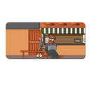 (90x40x0.4cm) Computer Desk Mat - Big Beard Uncle Series, Smooth Gaming Surface - Style 5