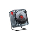 Black Retro Bluetooth Speaker - Transparent Vinyl Design with RGB Light