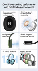 Silver Comfortable Over-Ear Headphones - Hi-Fi Sound, Long Battery, Swivel Control