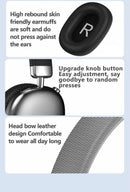 Silver Comfortable Over-Ear Headphones - Hi-Fi Sound, Long Battery, Swivel Control