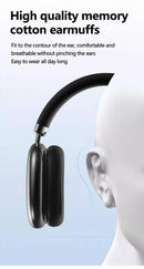 Silver Comfortable Over-Ear Headphones - Hi-Fi Sound, Long Battery, Swivel Control