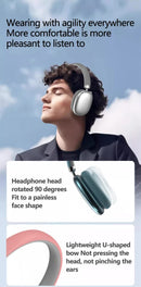 Pink Comfortable Over-Ear Headphones - Hi-Fi Sound, Long Battery, Swivel Control