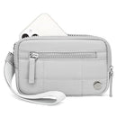 Grey Waterproof Wristlet Wallet - Nylon Pouch for Cards, Phone & Coins(Without Mobile Phone)
