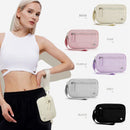 Blue Waterproof Wristlet Wallet - Nylon Pouch for Cards, Phone & Coins(Without Mobile Phone)