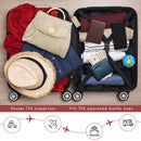 Black Stylish Travel Makeup Organizer Bag with Hanging Hook - Waterproof & Spacious Design