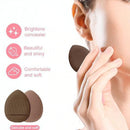 3 Pcs Brown 20PC Makeup Sponge Set - Flannel Headband, Crystal Velvet Puffs, Non-Latex Beauty Blenders for Flawless Application