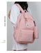 Black Large Capacity Travel Backpack for Girls - Waterproof School Bag with Detachable Pencil Case