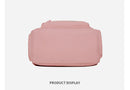 White Large Capacity Travel Backpack for Girls - Waterproof School Bag with Detachable Pencil Case